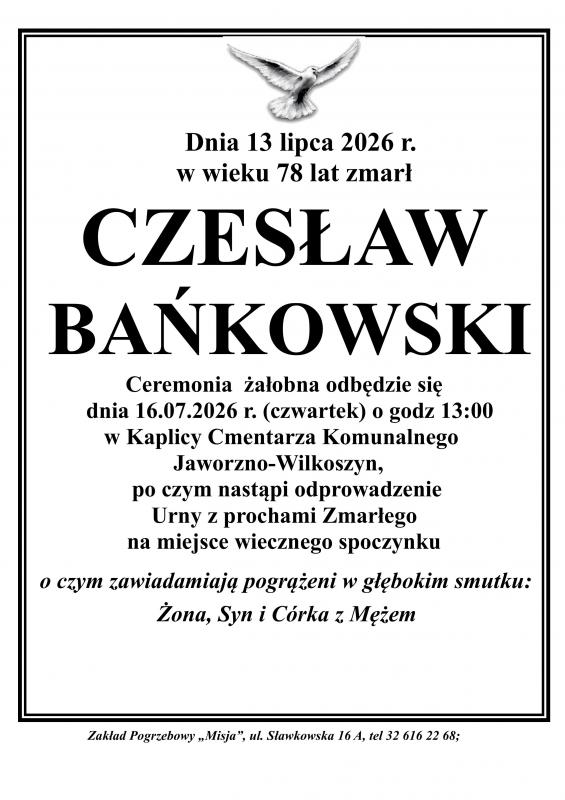 CZESŁAW BAŃKOWSKI
