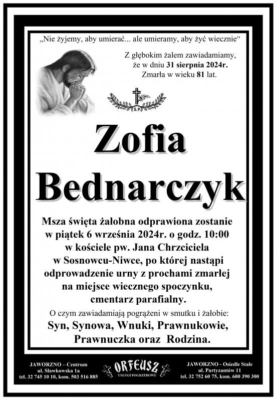 ZOFIA BEDNARCZYK