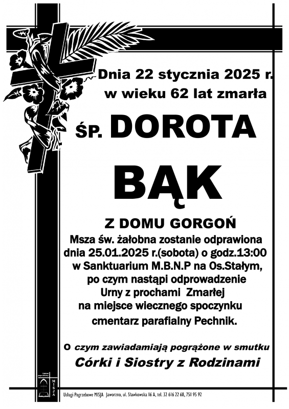 DOROTA BĄK Z DOMU GORGOŃ