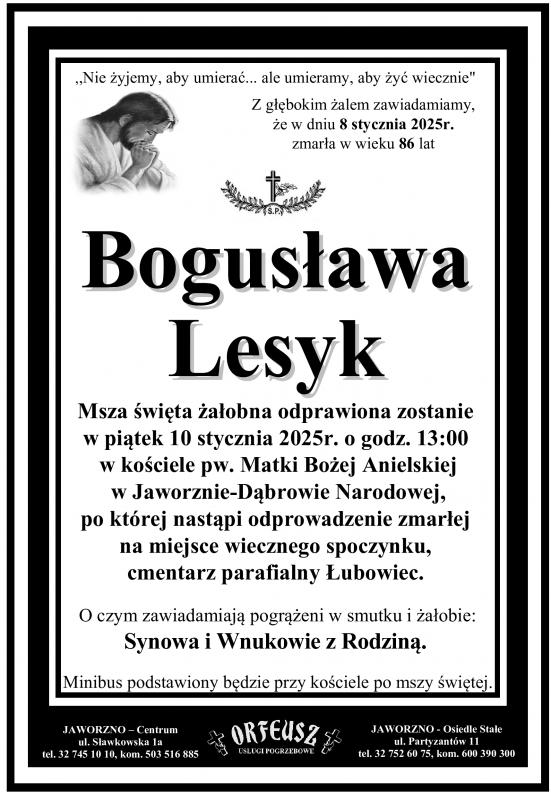 BOGUSŁAWA LESYK