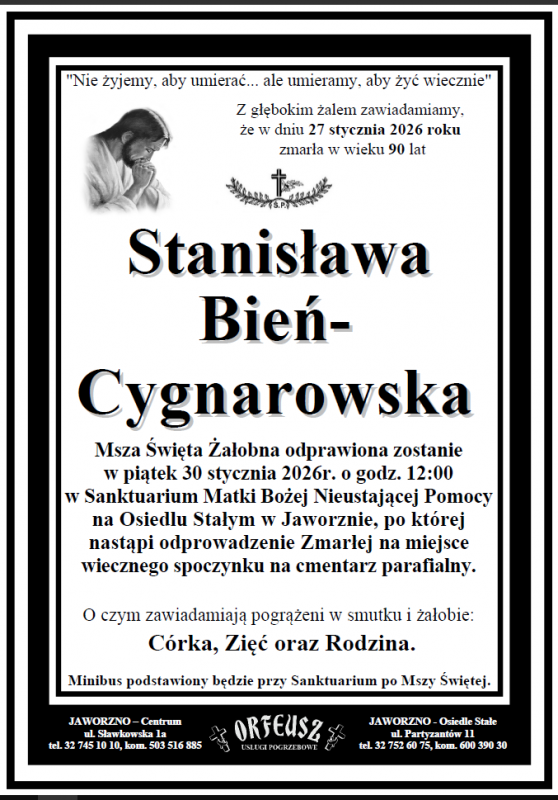STANISŁAWA BIEŃ-CYGNAROWSKA