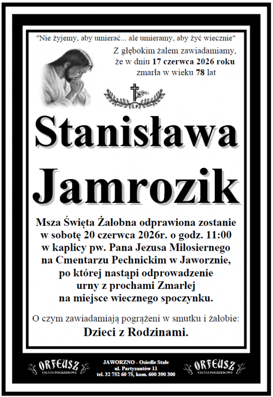 STANISŁAWA JAMROZIK