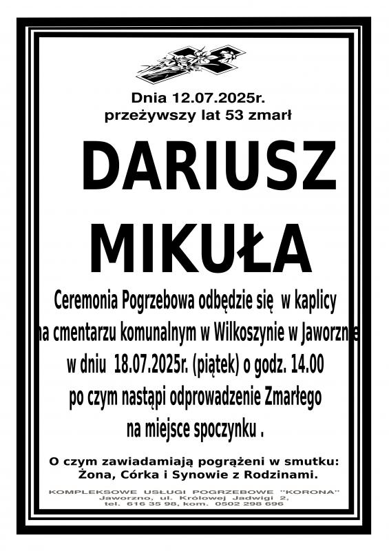 DARIUSZ MIKUŁA