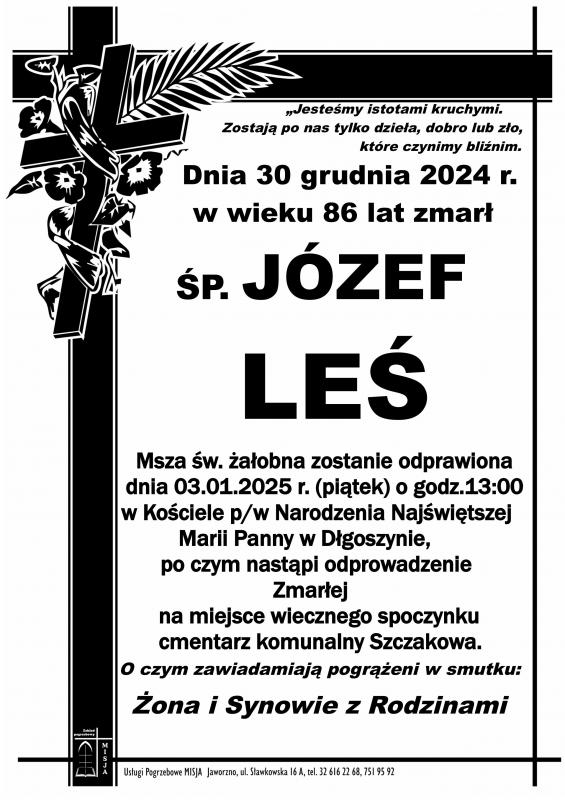 JÓZEF  LEŚ