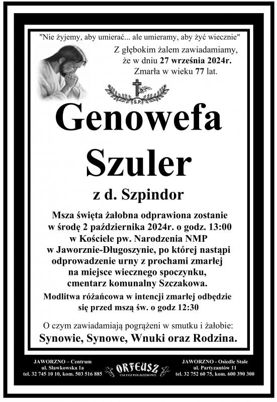 GENOWEFA SZULER