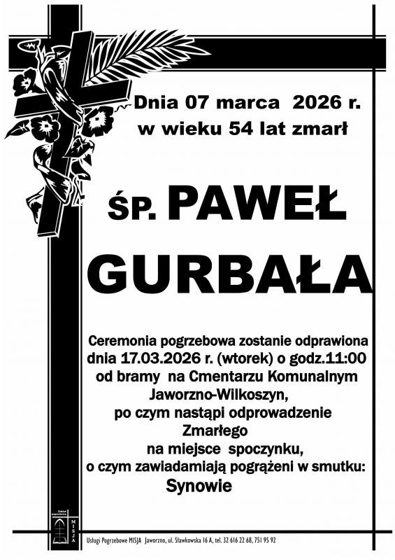 PAWEŁ GURBAŁA