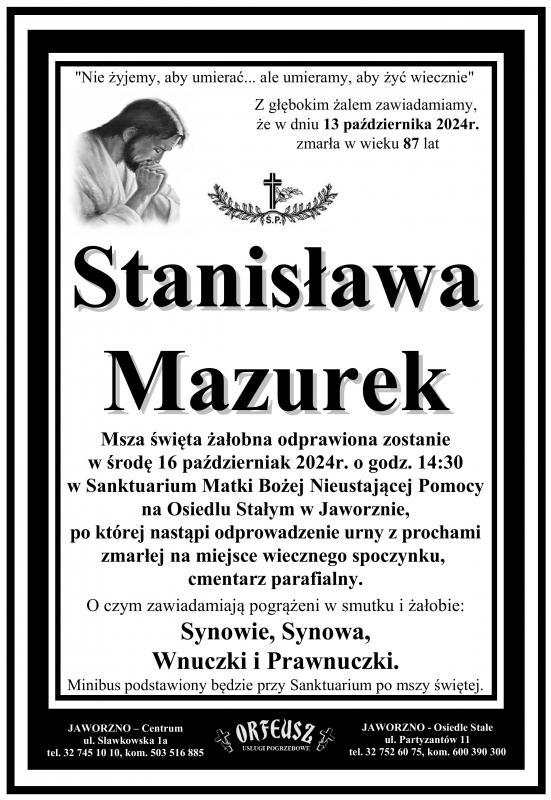 STANISŁAWA  MAZUREK