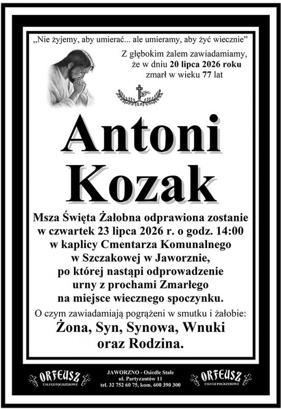 ANTONI KOZAK