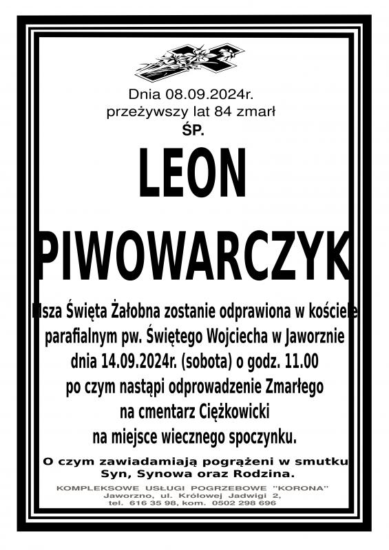LEON  PIWOWARCZYK