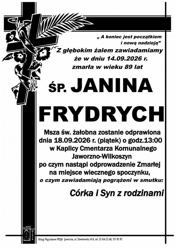 JANINA  FRYDRYCH