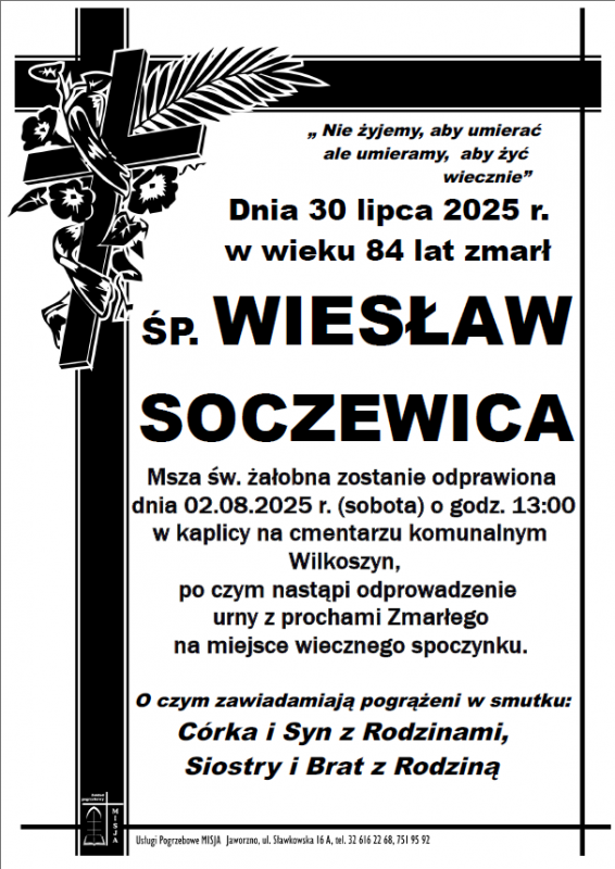 WIESŁAW SOCZEWICA