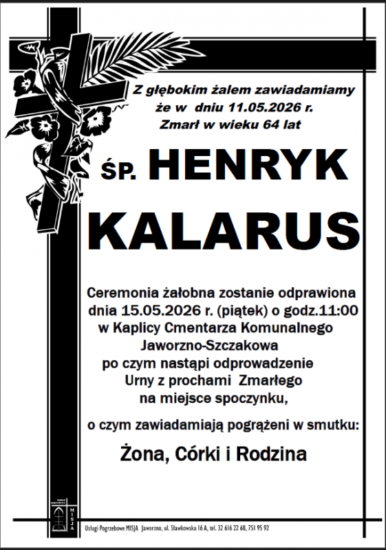 HENRYK KALARUS