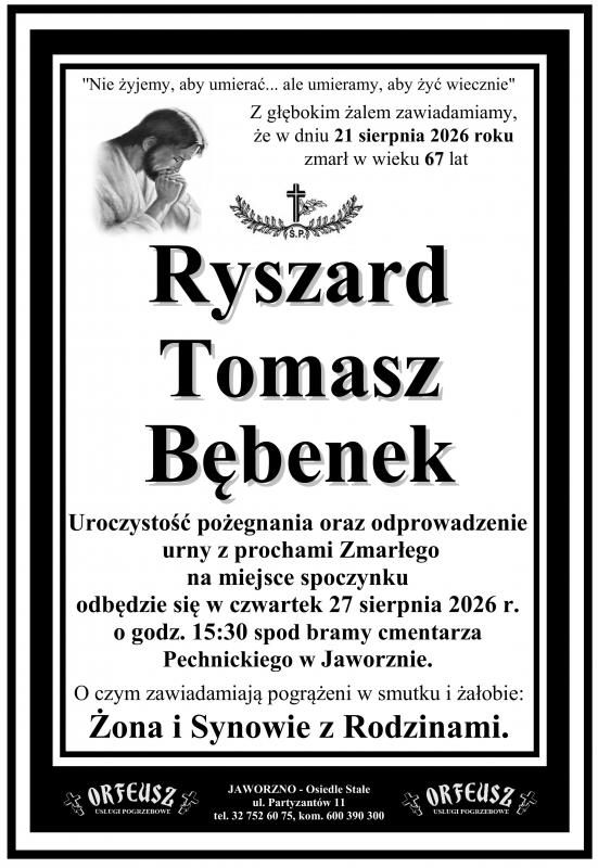 RYSZARD TOMASZ BĘBENEK
