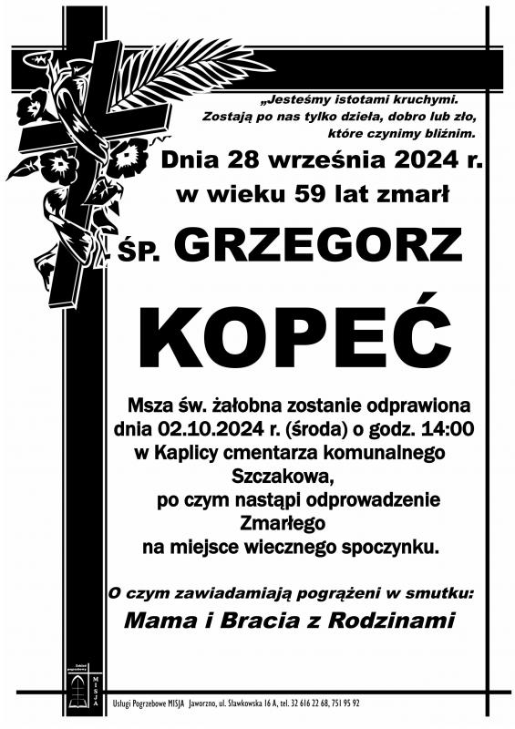 GRZEGORZ KOPEĆ