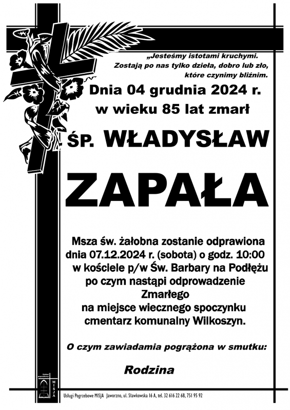 WŁADYSŁAW ZAPAŁA