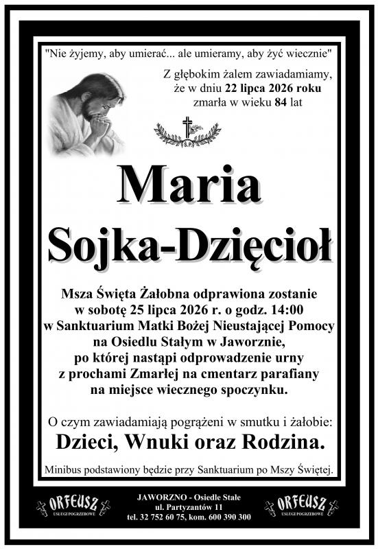 MARIA SOJKA- DZIĘCIOŁ