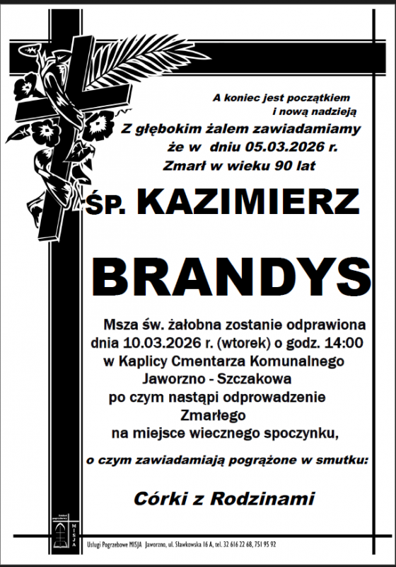 KAZIMIERZ BRANDYS