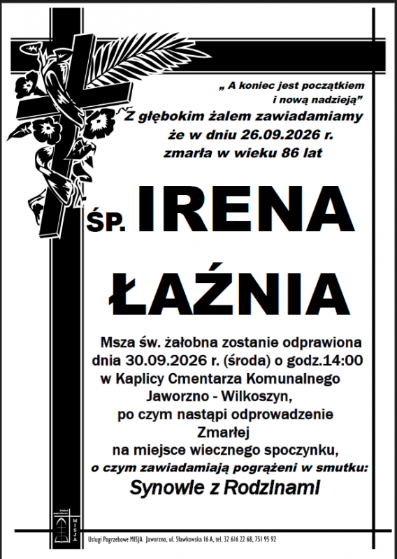 IRENA ŁAŹNIA