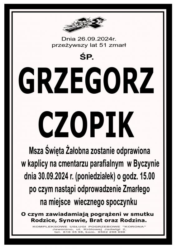 GRZEGORZ CZOPIK