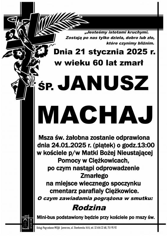 JANUSZ MACHAJ