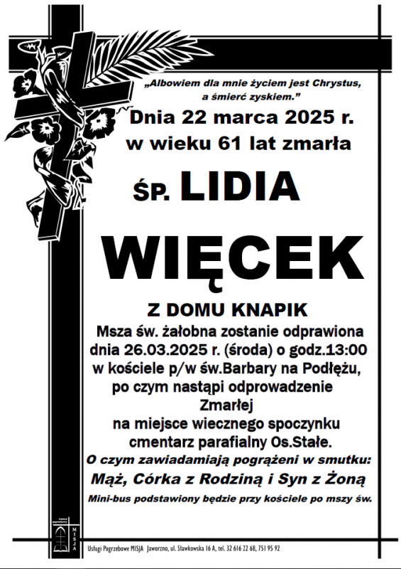 LIDIA WIĘCEK Z DOMU KNAPIK
