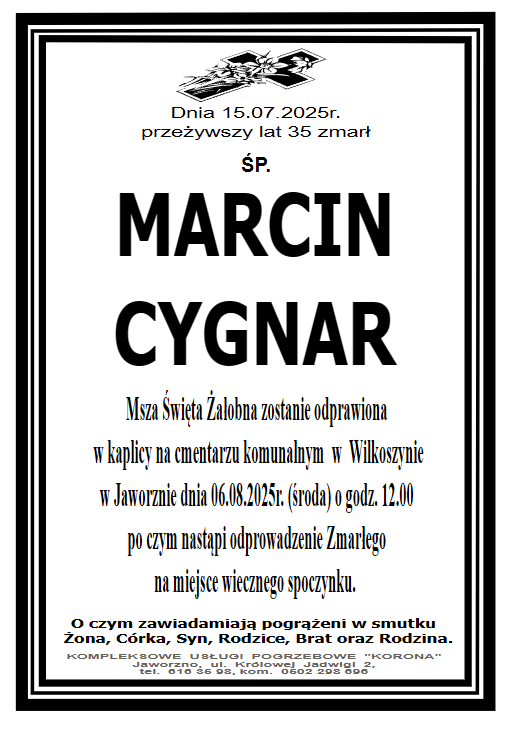 MARCIN CYGNAR