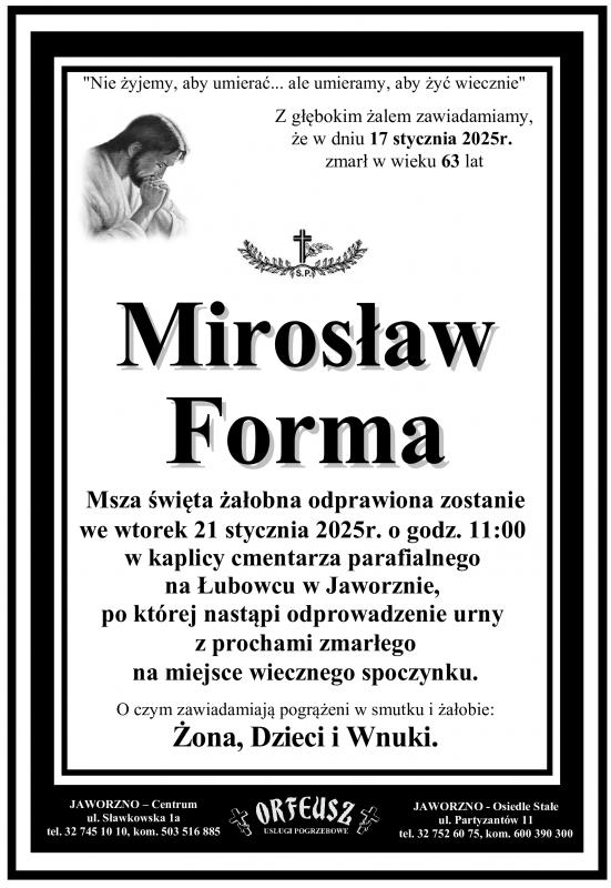 MIROSŁAW FORMA