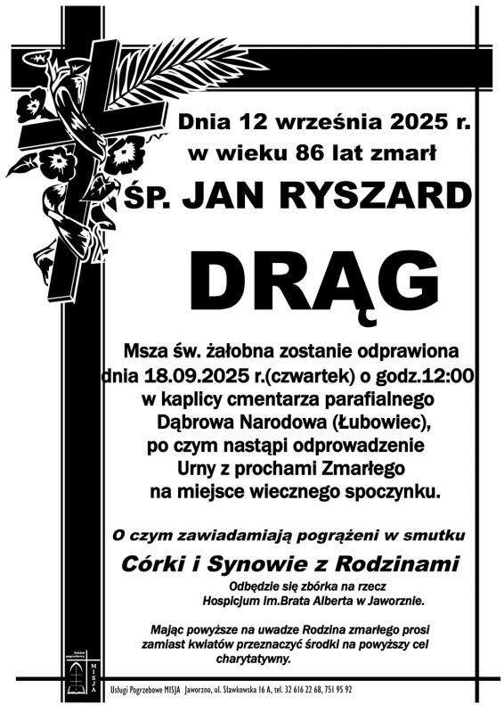JAN RYSZARD DRĄG