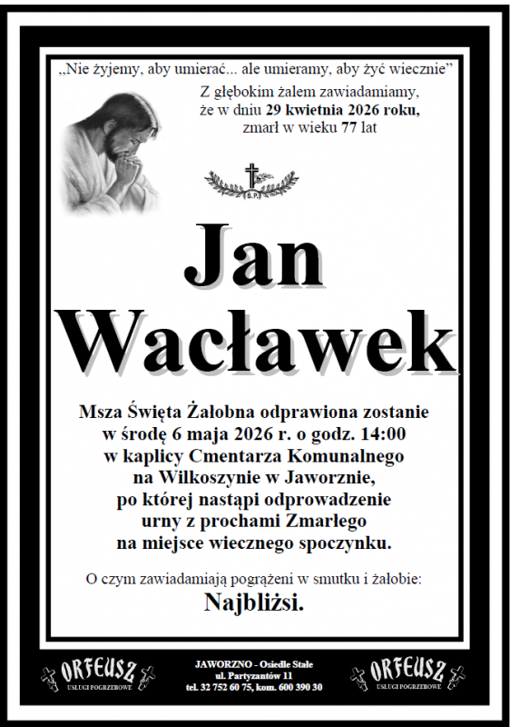 JAN WACŁAWEK