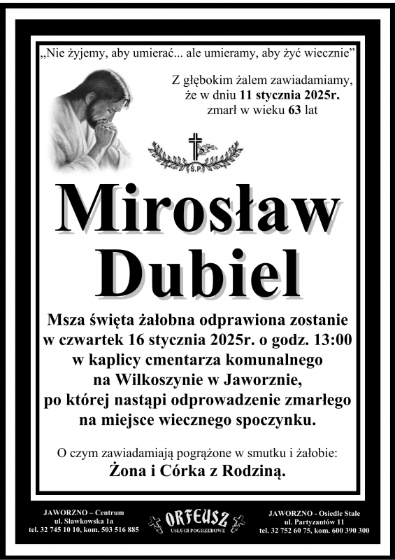 MIROSŁAW DUBIEL