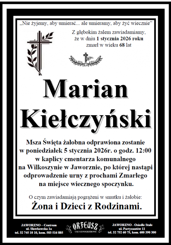 MARIAN KIEŁCZYŃSKI