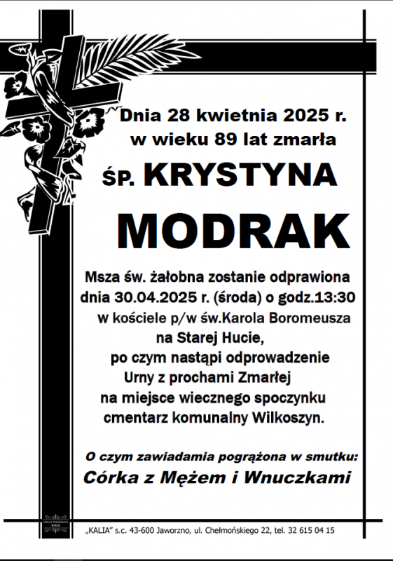 KRYSTYNA MODRAK