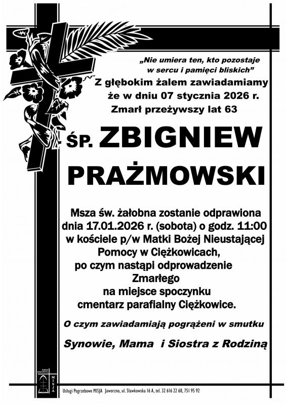 ZBIGNIEW PRAŻMOWSKI