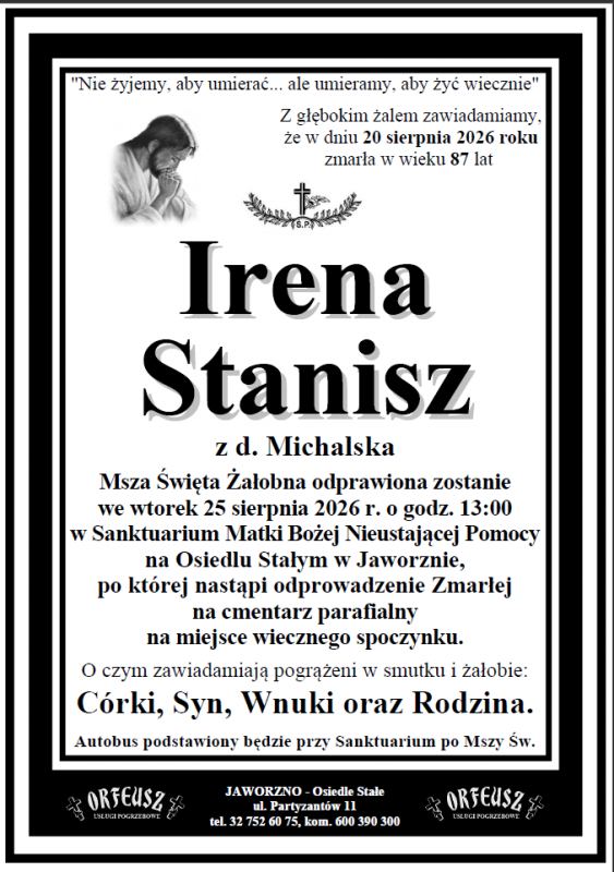 IRENA STANISZ Z DOMU MICHALSKA