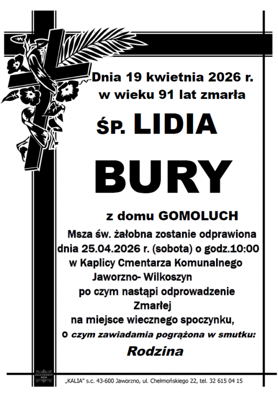 LIDIA BURY Z DOMU GOMOLUCH