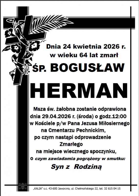BOGUSŁAW HERMAN