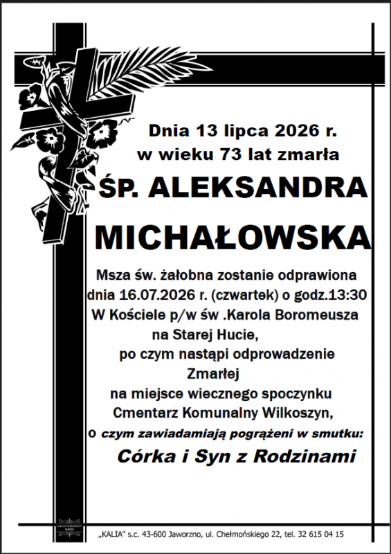 ALEKSANDRA MICHAŁOWSKA
