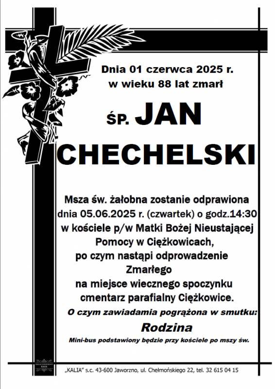 JAN CHECHELSKI