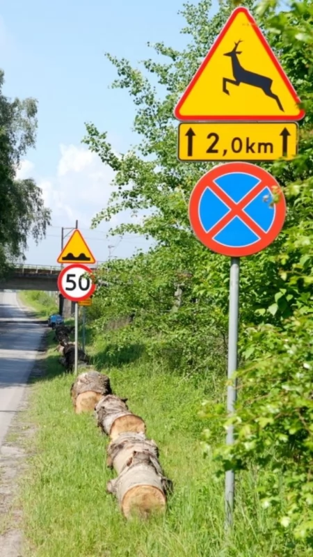 Kłody pod kołami nad Zalewem Sosina w Jaworznie. Mają blokować parkowanie, ale kierowcy twierdzą, że stanowią zagrożenie