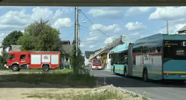 Straż Pożarna interweniowała na ul. Gwardzistów