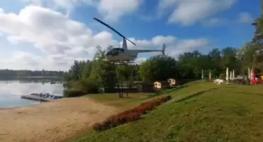 Helikopter z kamerą termowizyjną nad Jaworznem kontrolował sieci energetyczne