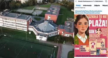 Plakat fundacji związanej z Ordo Iuris na stronie szkoły podstawowej wywołał kontrowersje