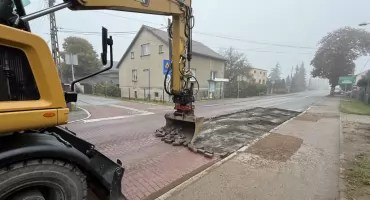 Demontaż kostki na ulicy Jaworznickiej