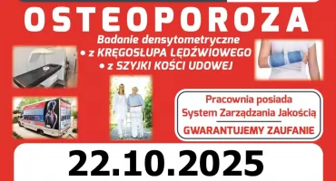 Mobilna pracownia densytometryczna – OSTEOBUS w Jaworznie - 22 października