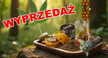 Wyprzedaż akcesoriów konopnych i gadżetów dla palaczy