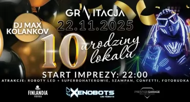 GRAVITACJA kończy 10 lat. Klub w Jaworznie świętuje okrągłe urodziny