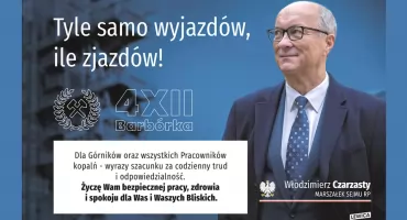 Życzenia z okazji Barbórki składa Marszałek Sejmu RP Włodzimierz Czarzasty