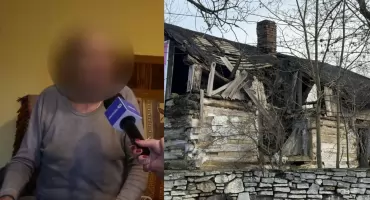 Stary drewniany dom tuż obok i koczujący bezdomni. Senior z Jaworzna żyje w strachu