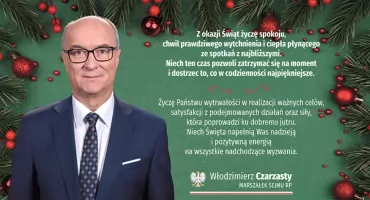 Życzenia na Boże Narodzenie od Marszałka Sejmu RP Włodzimierza Czarzastego