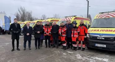 11 nowych karetek dla pogotowia w Sosnowcu